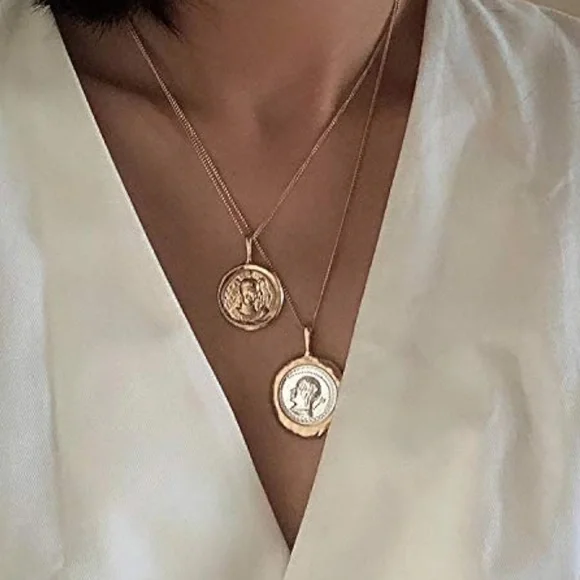 Rowena Coin Layered Necklace